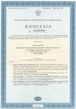 Koncesja B-120 2024